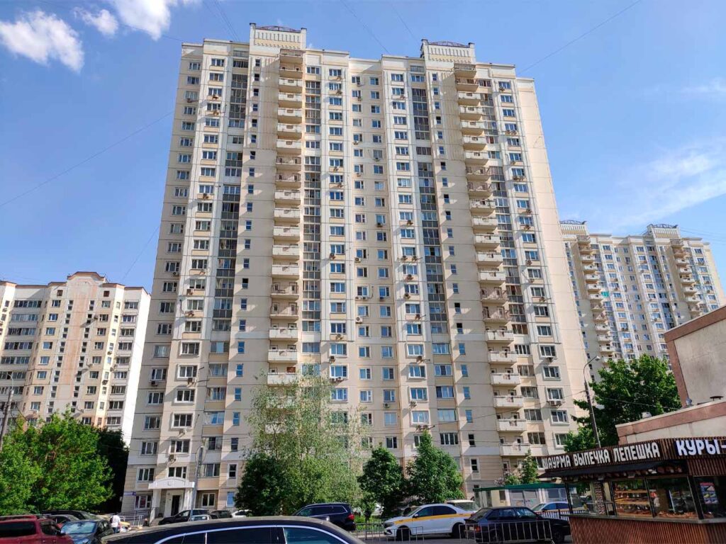 Дом модификации П-3М/23 в Красногорске (Павшинская пойма, улица Егорова)