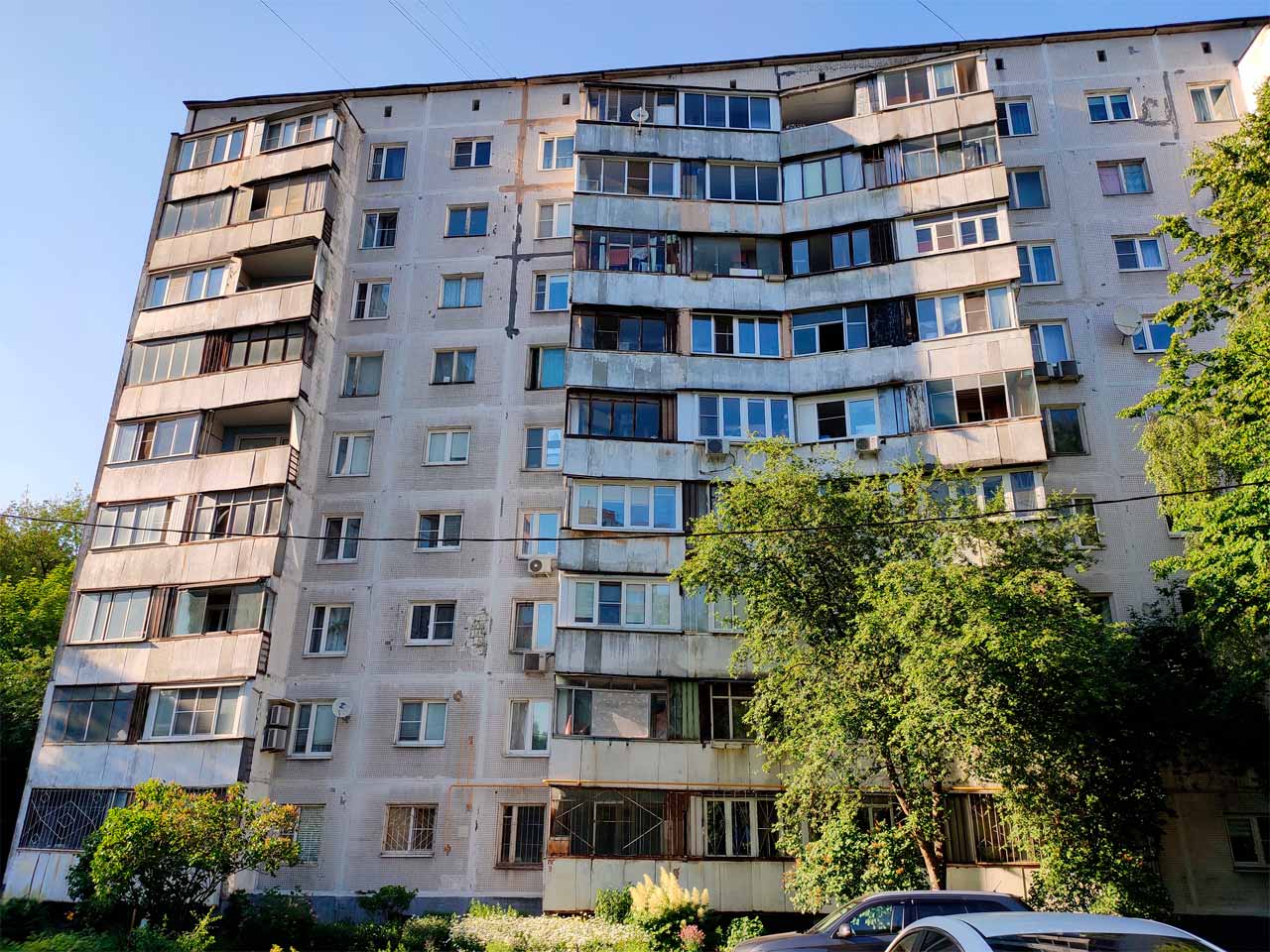 Дом модификации 1-515/9ЮЛ на Открытом шоссе. Задний фасад