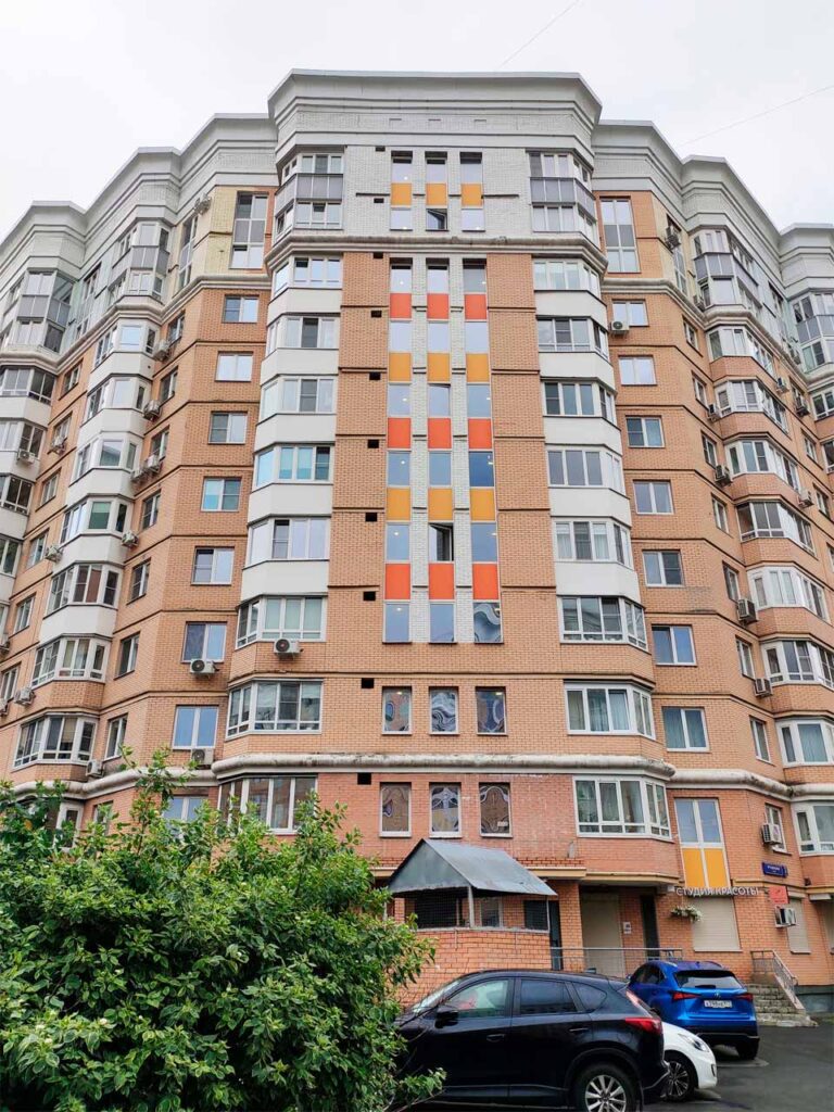 Фасад дома в первой очереди строительства ЖК «Царицыно»